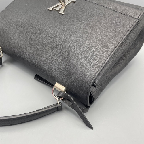 Louis Vuitton Lockme II Top Handle Calfskin Black