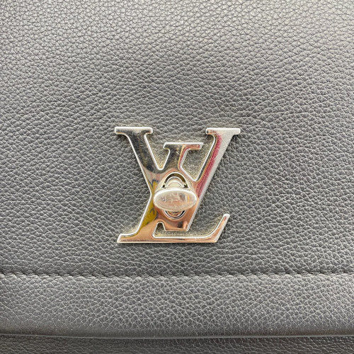 Louis Vuitton Lockme II Top Handle Calfskin Black