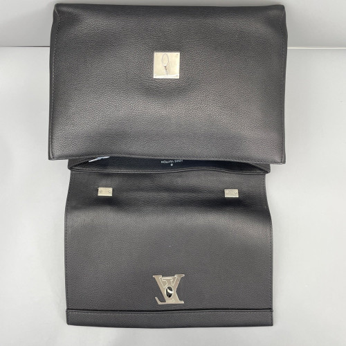 Louis Vuitton Lockme II Top Handle Calfskin Black
