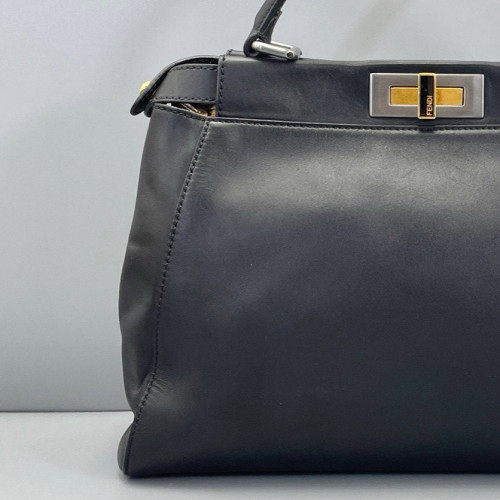 Fendi Peekaboo I See U Medium Smooth Calfskin Black