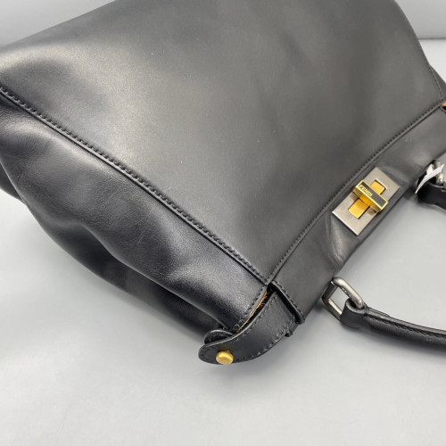 Fendi Peekaboo I See U Medium Smooth Calfskin Black