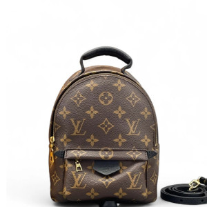 Louis Vuitton Palm Springs Backpack Mini Monogram Brown Black