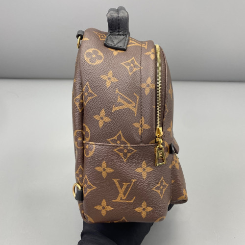 Louis Vuitton Palm Springs Backpack Mini Monogram Brown Black