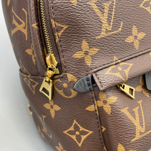 Louis Vuitton Palm Springs Backpack Mini Monogram Brown Black