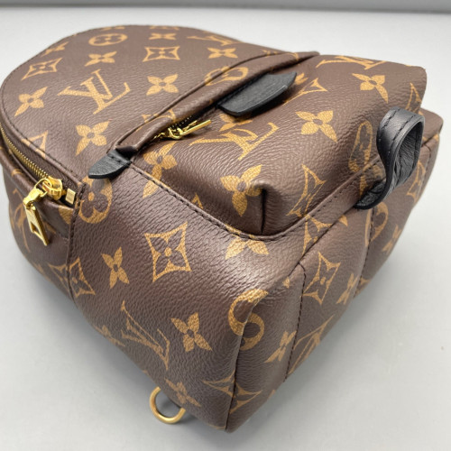 Louis Vuitton Palm Springs Backpack Mini Monogram Brown Black