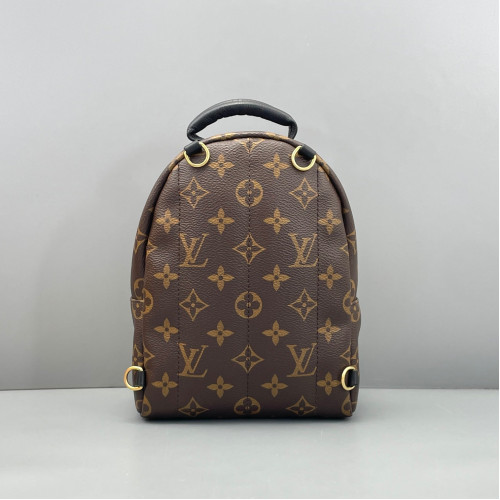 Louis Vuitton Palm Springs Backpack Mini Monogram Brown Black