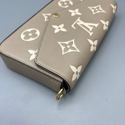 Louis Vuitton Pochette Felicie Chain Wallet Monogram Empreinte Giant Marmo