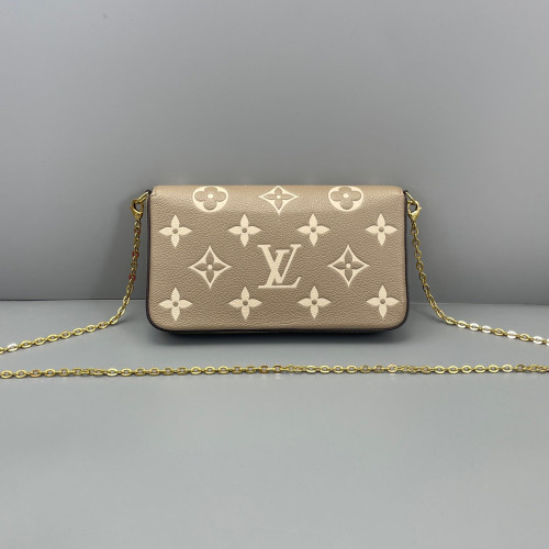 Louis Vuitton Pochette Felicie Chain Wallet Monogram Empreinte Giant Marmo