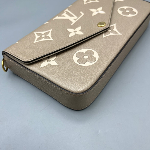 Louis Vuitton Pochette Felicie Chain Wallet Monogram Empreinte Giant Marmo