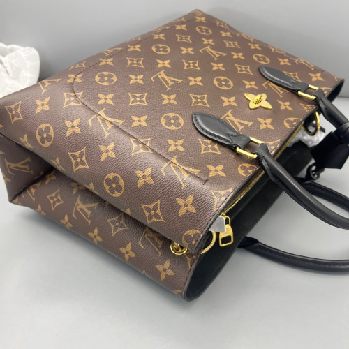 Louis Vuitton Flower Tote Monogram Brown Black
