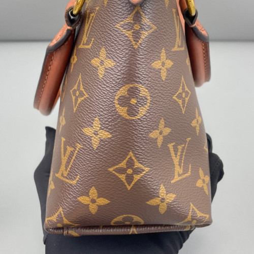 Louis Vuitton V Tote BB Monogram Brown White