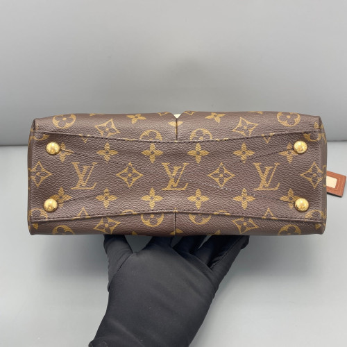 Louis Vuitton V Tote BB Monogram Brown White