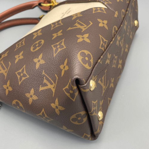 Louis Vuitton V Tote BB Monogram Brown White
