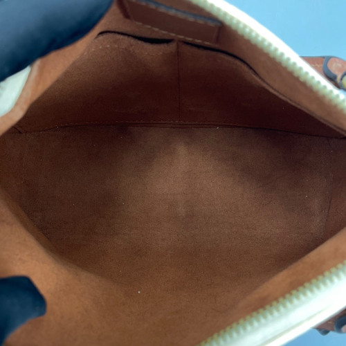 Louis Vuitton V Tote BB Monogram Brown White