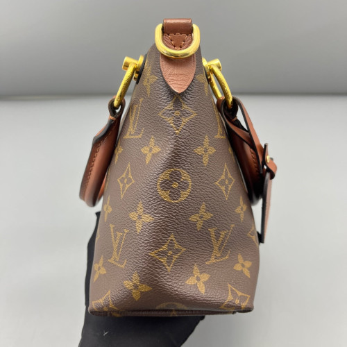 Louis Vuitton V Tote BB Monogram Brown Black Louis Vuitton V Tote BB Monogram Brown Black