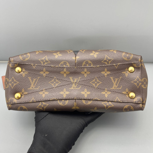 Louis Vuitton V Tote BB Monogram Brown Black Louis Vuitton V Tote BB Monogram Brown Black