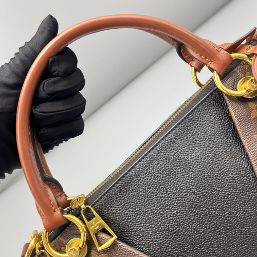 Louis Vuitton V Tote BB Monogram Brown Black Louis Vuitton V Tote BB Monogram Brown Black