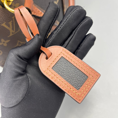 Louis Vuitton V Tote BB Monogram Brown Black Louis Vuitton V Tote BB Monogram Brown Black