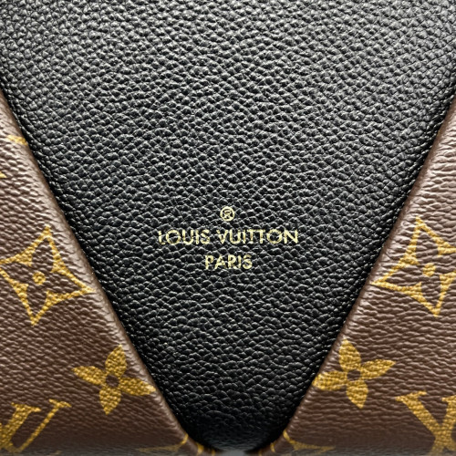 Louis Vuitton V Tote BB Monogram Brown Black Louis Vuitton V Tote BB Monogram Brown Black