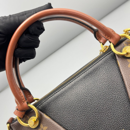 Louis Vuitton V Tote BB Monogram Brown Black Louis Vuitton V Tote BB Monogram Brown Black