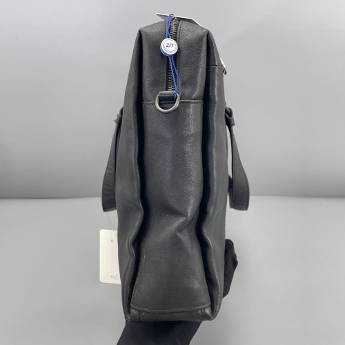 Bottega Veneta Intrecciato Briefcase Standard Calfskin Intrecciato Dark Grey Grey