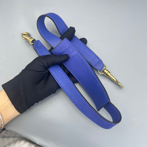 Celine Medium Trapeze Calfskin Suede Blue