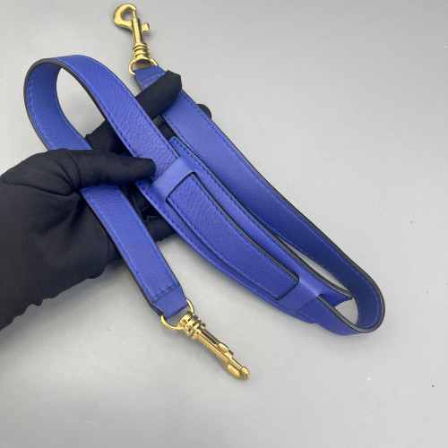 Celine Medium Trapeze Calfskin Suede Blue
