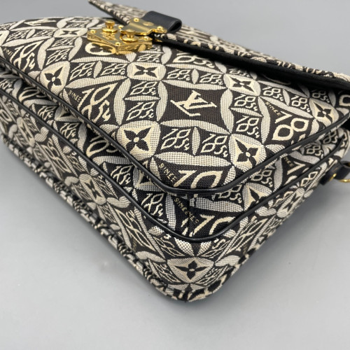 Louis Vuitton 1854 Pochette Metis Since 1854 Jacquard Black White