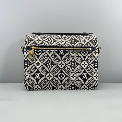 Louis Vuitton 1854 Pochette Metis Since 1854 Jacquard Black White