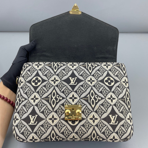 Louis Vuitton 1854 Pochette Metis Since 1854 Jacquard Black White