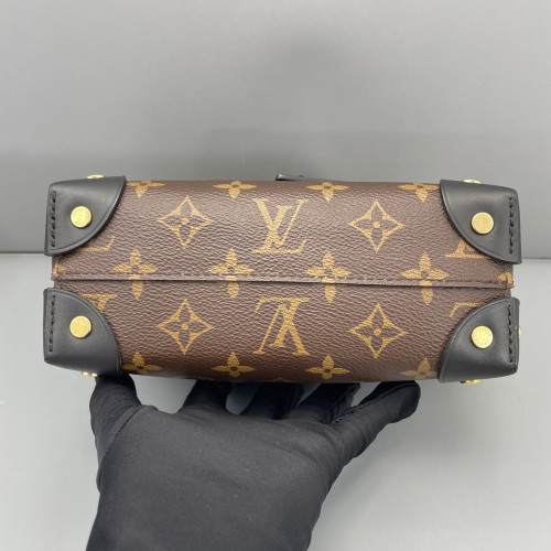 Louis Vuitton Petite Malle Souple Monogram Brown Black