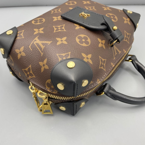 Louis Vuitton Petite Malle Souple Monogram Brown Black