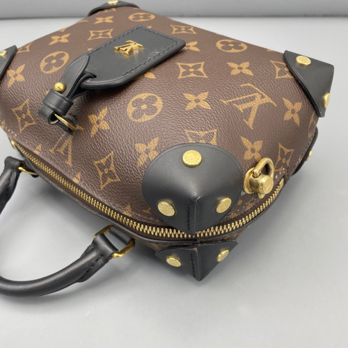 Louis Vuitton Petite Malle Souple Monogram Brown Black
