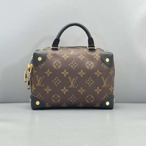 Louis Vuitton Petite Malle Souple Monogram Brown Black