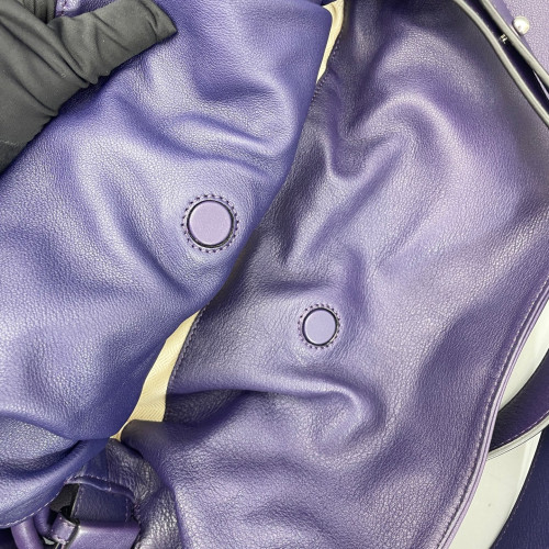 Loewe Medium Flamenco Knot Clutch Calfskin Dark Blue Purple Blue