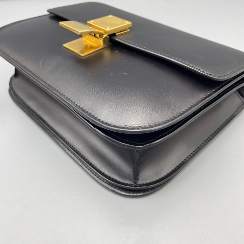 Celine Medium Classic Box Smooth Calfskin Black