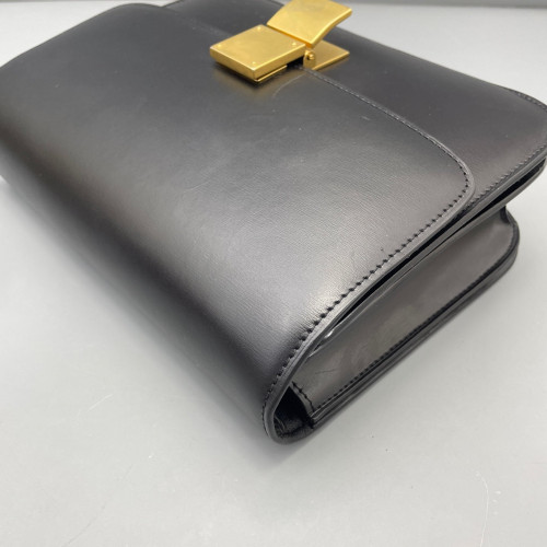 Celine Medium Classic Box Smooth Calfskin Black