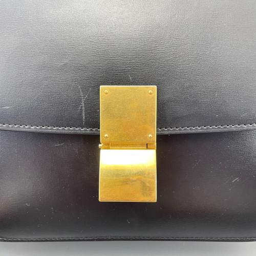 Celine Medium Classic Box Smooth Calfskin Black