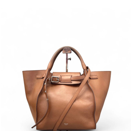 Celine Small Big Bag Calfskin Grained Calfskin Tan