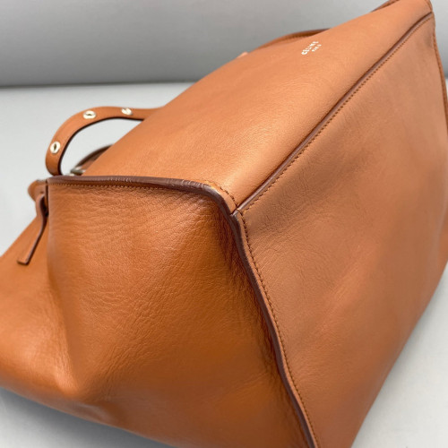 Celine Small Big Bag Calfskin Grained Calfskin Tan