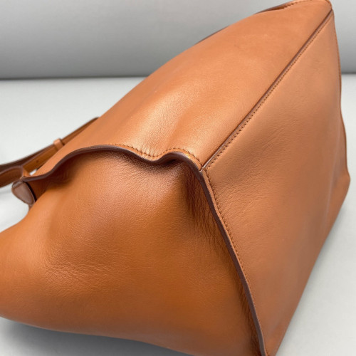 Celine Small Big Bag Calfskin Grained Calfskin Tan