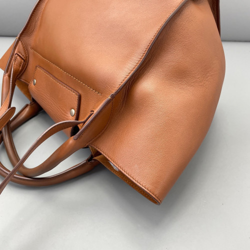 Celine Small Big Bag Calfskin Grained Calfskin Tan