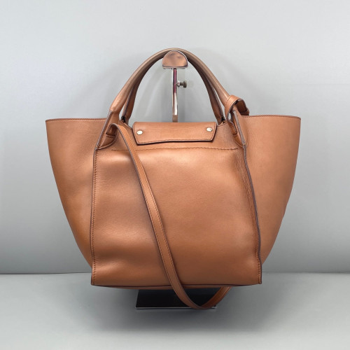 Celine Small Big Bag Calfskin Grained Calfskin Tan
