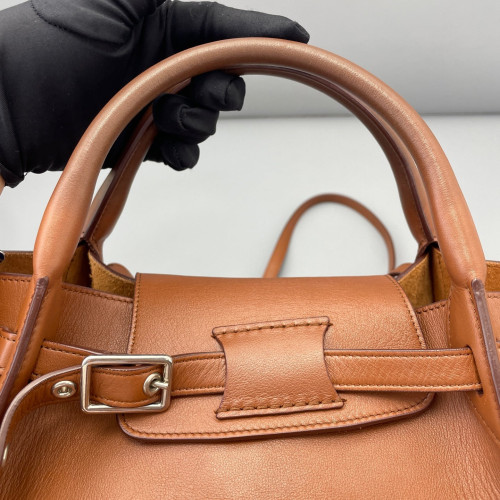 Celine Small Big Bag Calfskin Grained Calfskin Tan