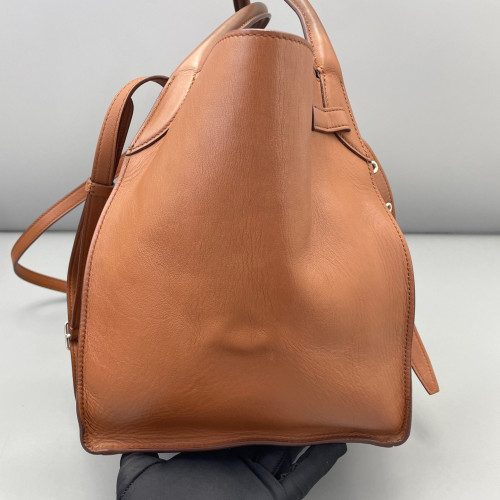 Celine Small Big Bag Calfskin Grained Calfskin Tan