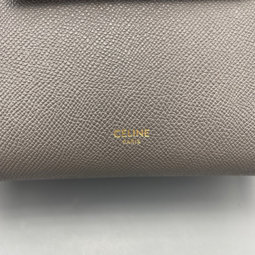 Celine Nano Belt Bag Grained Calfskin Grey