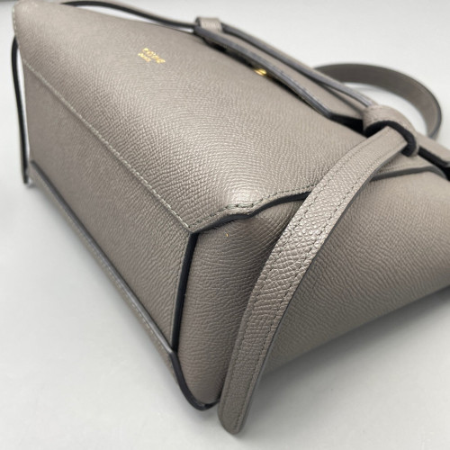 Celine Nano Belt Bag Grained Calfskin Grey