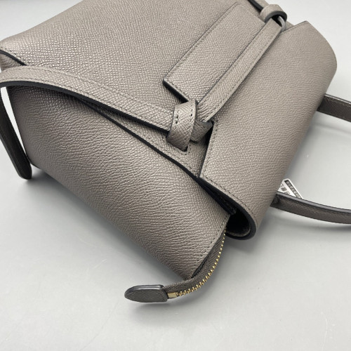 Celine Nano Belt Bag Grained Calfskin Grey