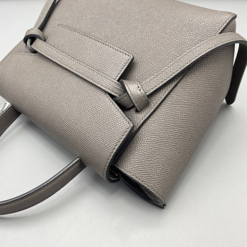Celine Nano Belt Bag Grained Calfskin Grey