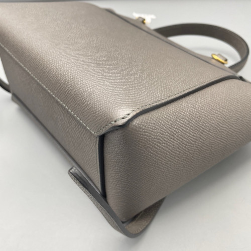 Celine Nano Belt Bag Grained Calfskin Grey